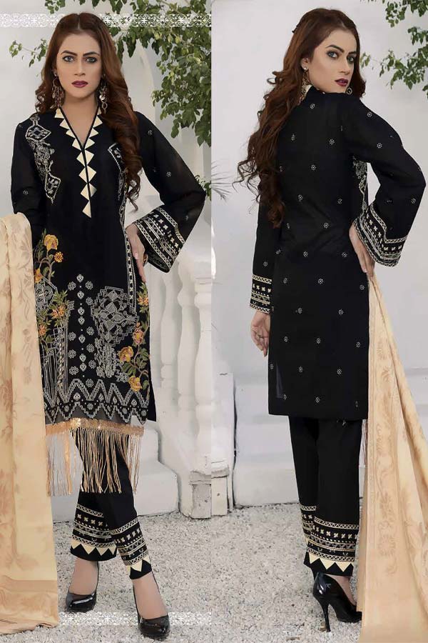 Haidery Glam Shine Emb Lawn`21 D#4