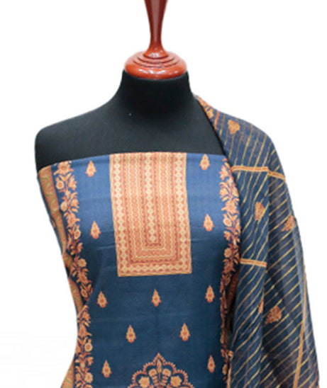 Hareem Print Lawn`25 D#1864 (N Blue)