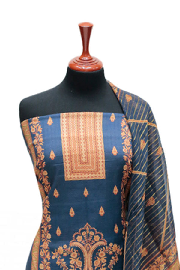 Hareem Print Lawn`25 D#1864 (N Blue)