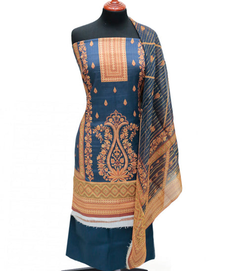 Hareem Print Lawn`25 D#1864 (N Blue)
