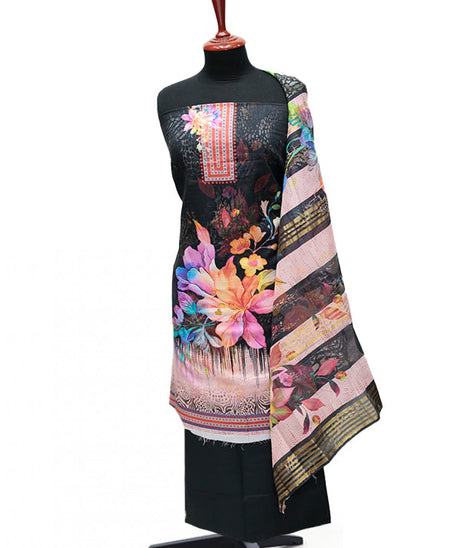 Hareem Print Lawn`25 D#2802 (Black)