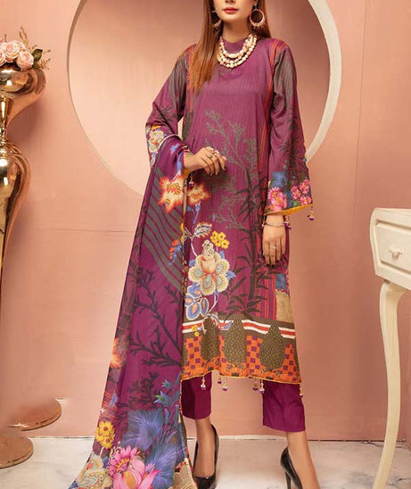 Shaista Hareem Print Lawn`21 D#35