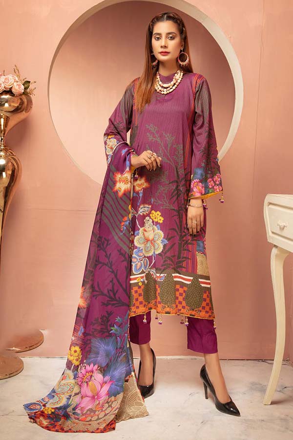 Shaista Hareem Print Lawn`21 D#35