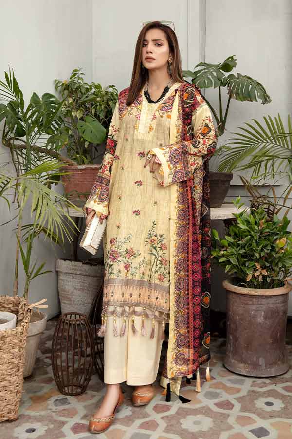 Hoor Embellished Emb Lawn`21 Vol-4 H#34