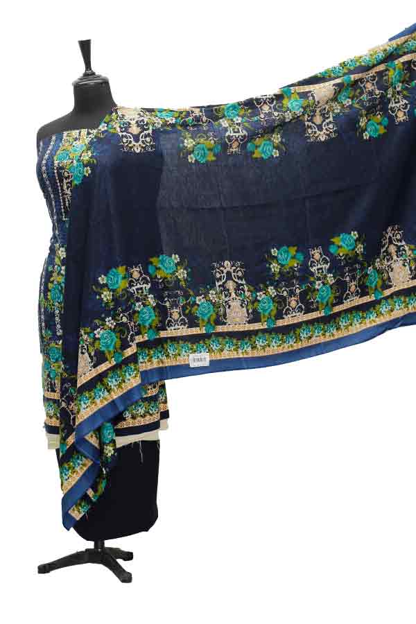 Hooria Print Linen`21 D#1040 (N-Blue)