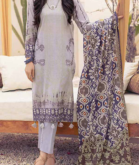 Inaya Print Lawn'22 D#93 Grey