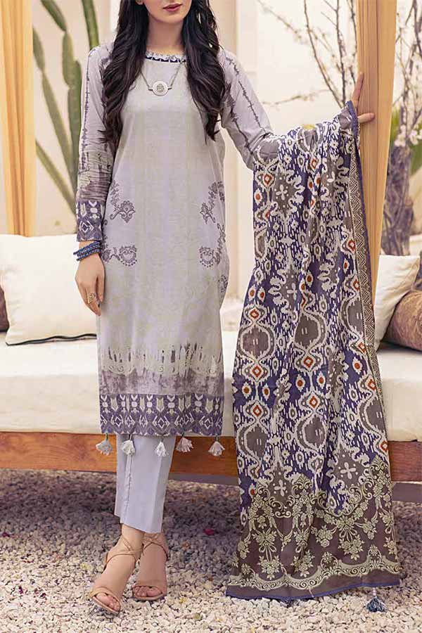 Inaya Print Lawn'22 D#93 Grey
