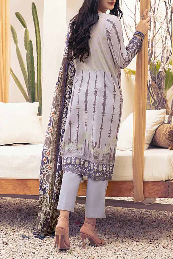 Inaya Print Lawn'22 D#93 Grey