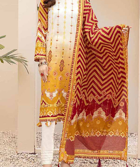 Inaya Print Lawn'22 D#95 Off White