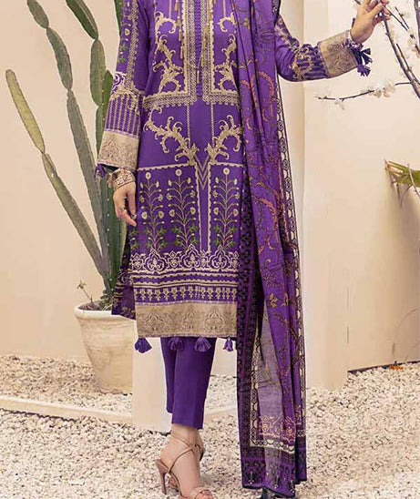 Inaya Print Lawn'22 D#98 D Plum