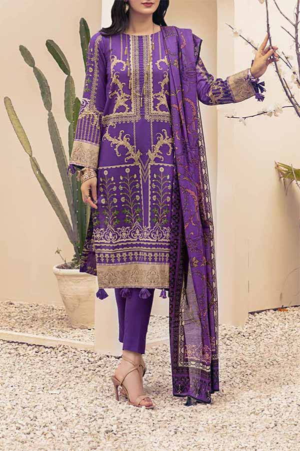 Inaya Print Lawn'22 D#98 D Plum