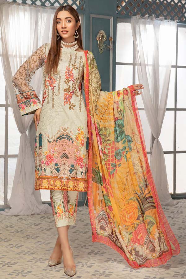 Johra Esme E/Chikankari Lawn`21 JR#77