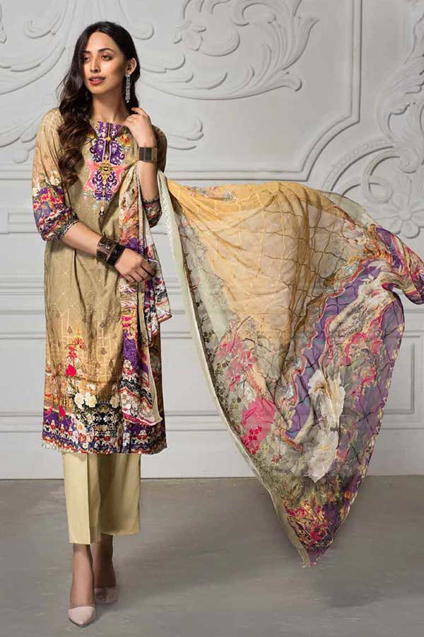 Kahawat Digital Emb Linen`20 D#2646
