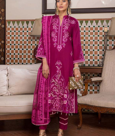 Kalyan Chikankari Collection'22 Mauve