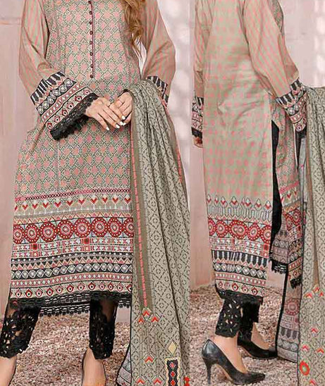 Kanwal Digital Print Lawn`22 D#102 D Brown