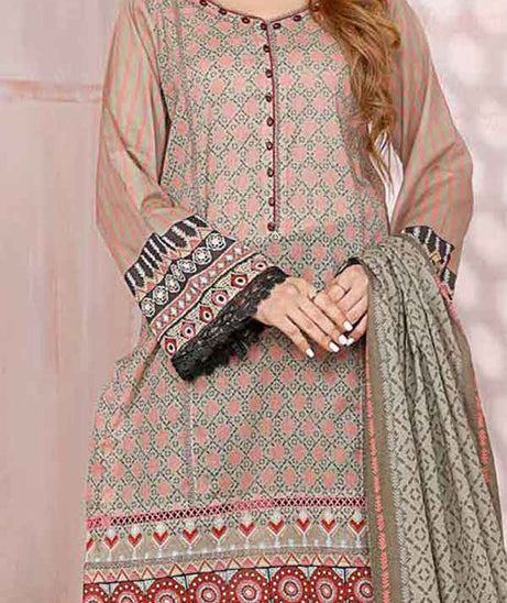 Kanwal Digital Print Lawn`22 D#102 D Brown