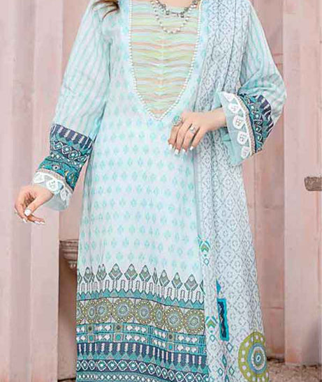 Kanwal Digital Print Lawn`22 D#102 L Ferozi
