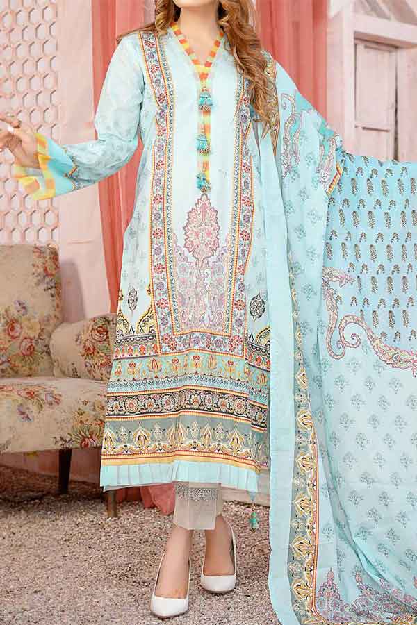 Kanwal Digital Print Lawn`22 D#108 L Ferozi