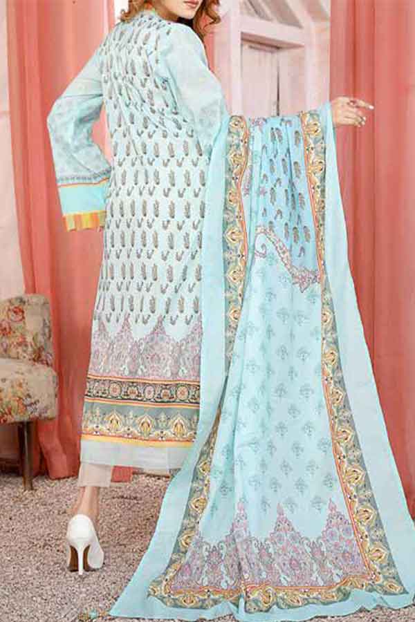 Kanwal Digital Print Lawn`22 D#108 L Ferozi