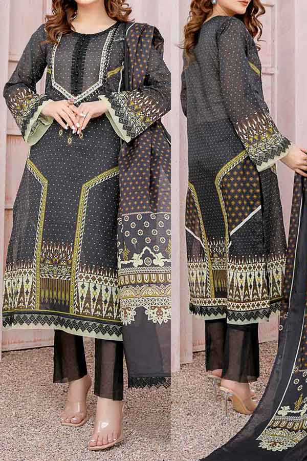 Kanwal Digital Print Lawn`22 D#110 Mehandi