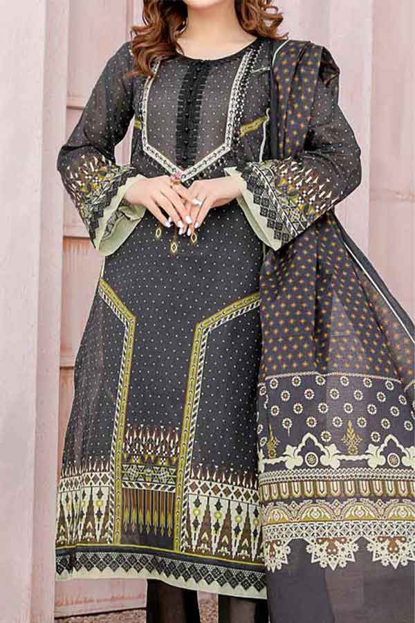 Kanwal Digital Print Lawn`22 D#110 Mehandi