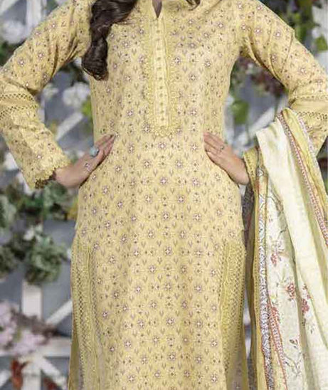 Kanwal Digital Print Lawn`22 D#04 Yellow