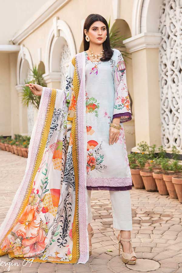 Kesarin Slub Khaddar`20 K#9