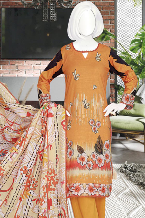 Khadija D/Print Khaddar`22 V-408 D#7