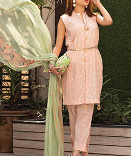 Khaka Emb S/S Lawn`21 V-2 D#03