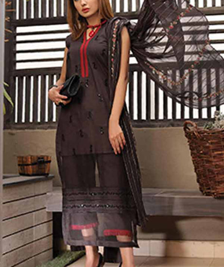 Khaka Emb S/S Lawn`21 V-2 D#08