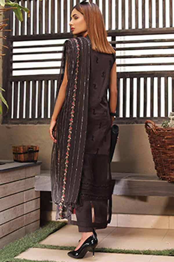 Khaka Emb S/S Lawn`21 V-2 D#08
