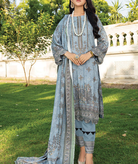Khanam D/Emb Twin Linen`22 D#07
