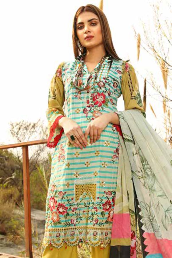 Khazina DP Emb Chiffon Dupatta`21 KH#5