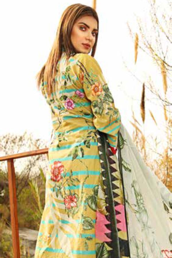 Khazina DP Emb Chiffon Dupatta`21 KH#5