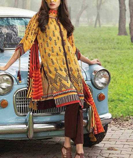 Lakhany Komal Lawn`21 D#2002 (Yellow)