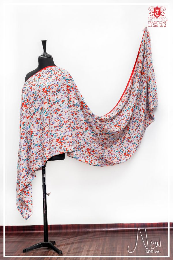 Linen Printed Shawl D#1-K