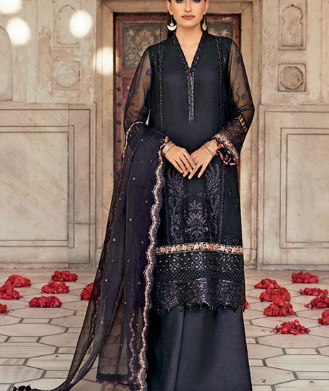 M.Basics Unstitched Winter Festive`25 D#6 (Black)