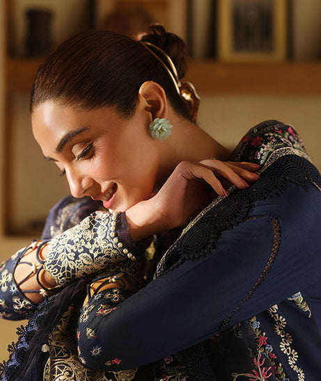 Maryam Hussain Luxury Lawn'25 (Twlight)
