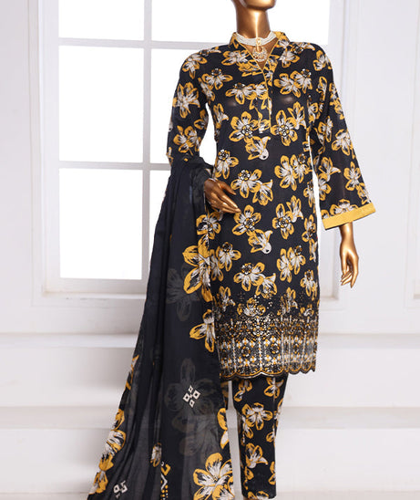 Mi Creation Daman Kari Lawn'25 (Black)
