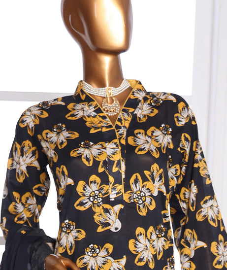Mi Creation Daman Kari Lawn'25 (Black)
