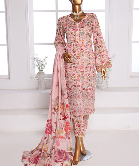 Mi Creation Daman Kari Lawn'25 (L Peach)