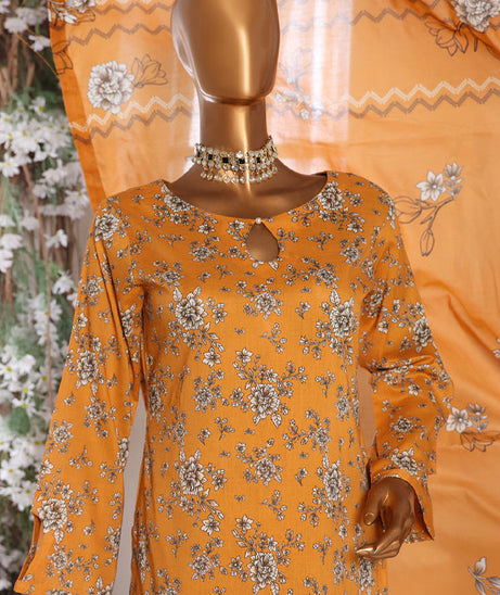 Mi Creation Daman Kari Lawn'25 (Mustard)
