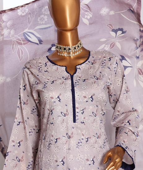 Mi Creation Daman Kari Lawn'25 (T Pink)