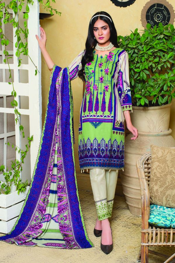 MTF Chikankari Emb Lawn`21 MTF#4-B