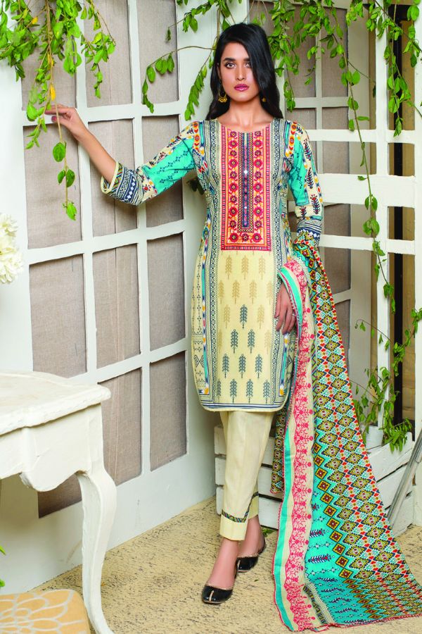MTF Chikankari Emb Lawn`21 MTF#6-A