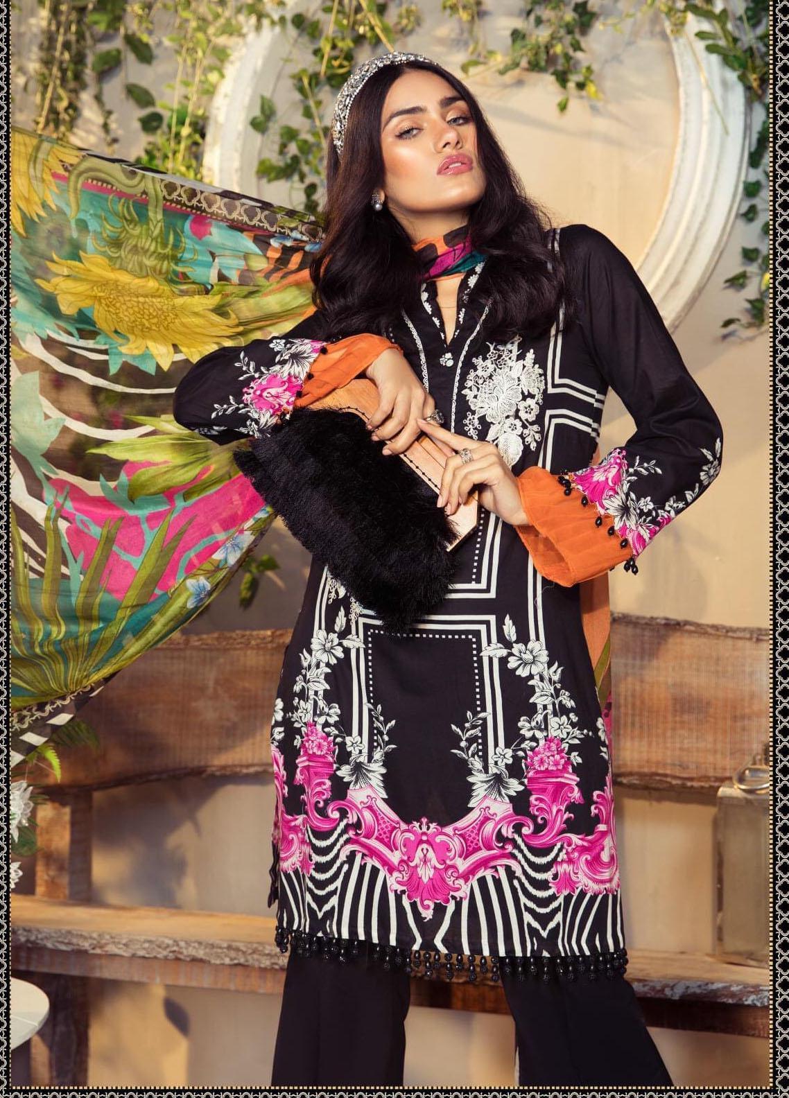 Maria.B M Prints Lawn`21 D#6-B