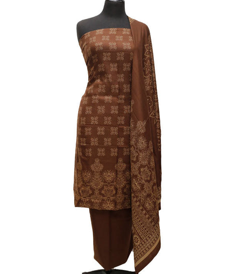 Marina Printed 3Pcs`21 D#96 (Chocolate)