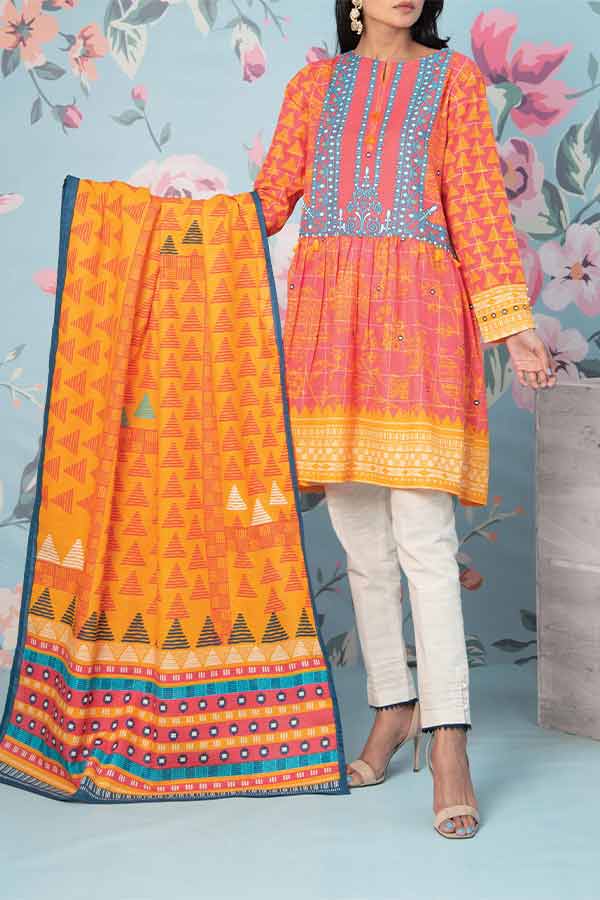 Marinas Print Khaddar'21 MAR#201081 B