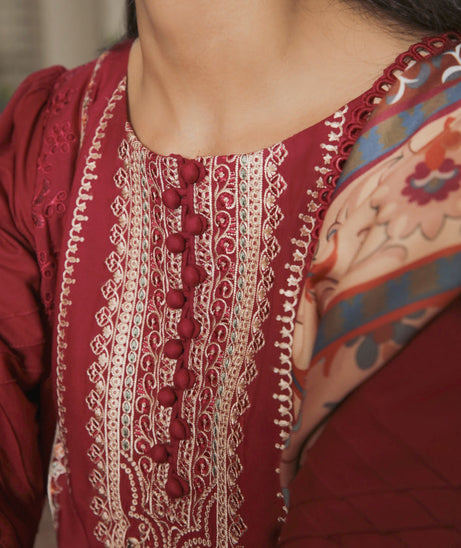 Aabyaan Miraal Unstitched Embroidered Linen '22 AL#08 (ZAREEN)