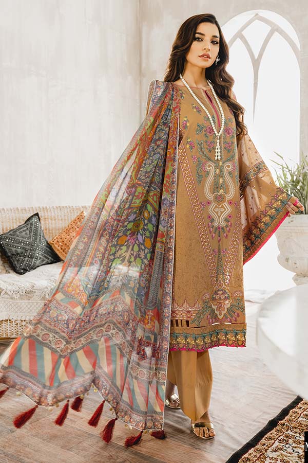 Maryum &amp; Maria Luxury Lawn`21 D#02